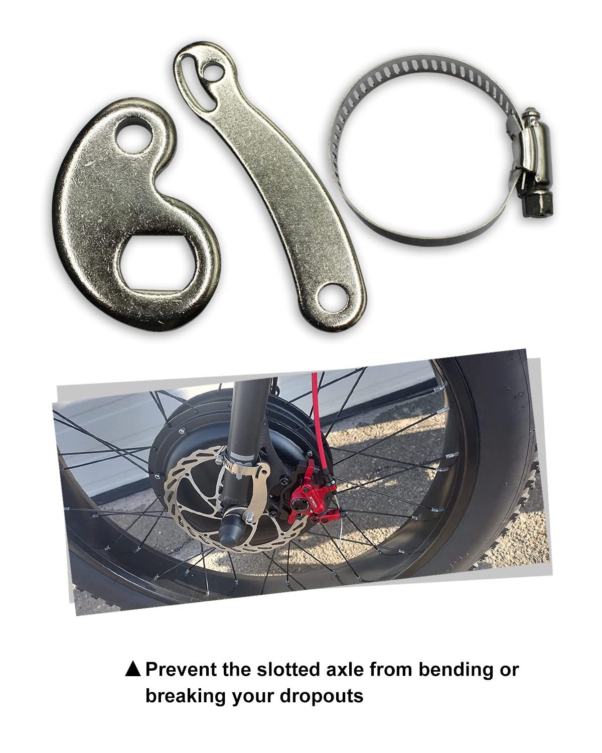 Universal Torque Arm (M14) Conversion Kit, Fit for Electric Bicycle E-Bike Front