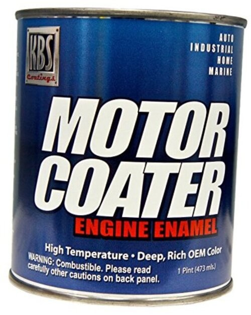 KBS Coatings 60307 Motor Coater Engine Paint – 1 Pint 32 Fl Oz (Pack of 1) White
