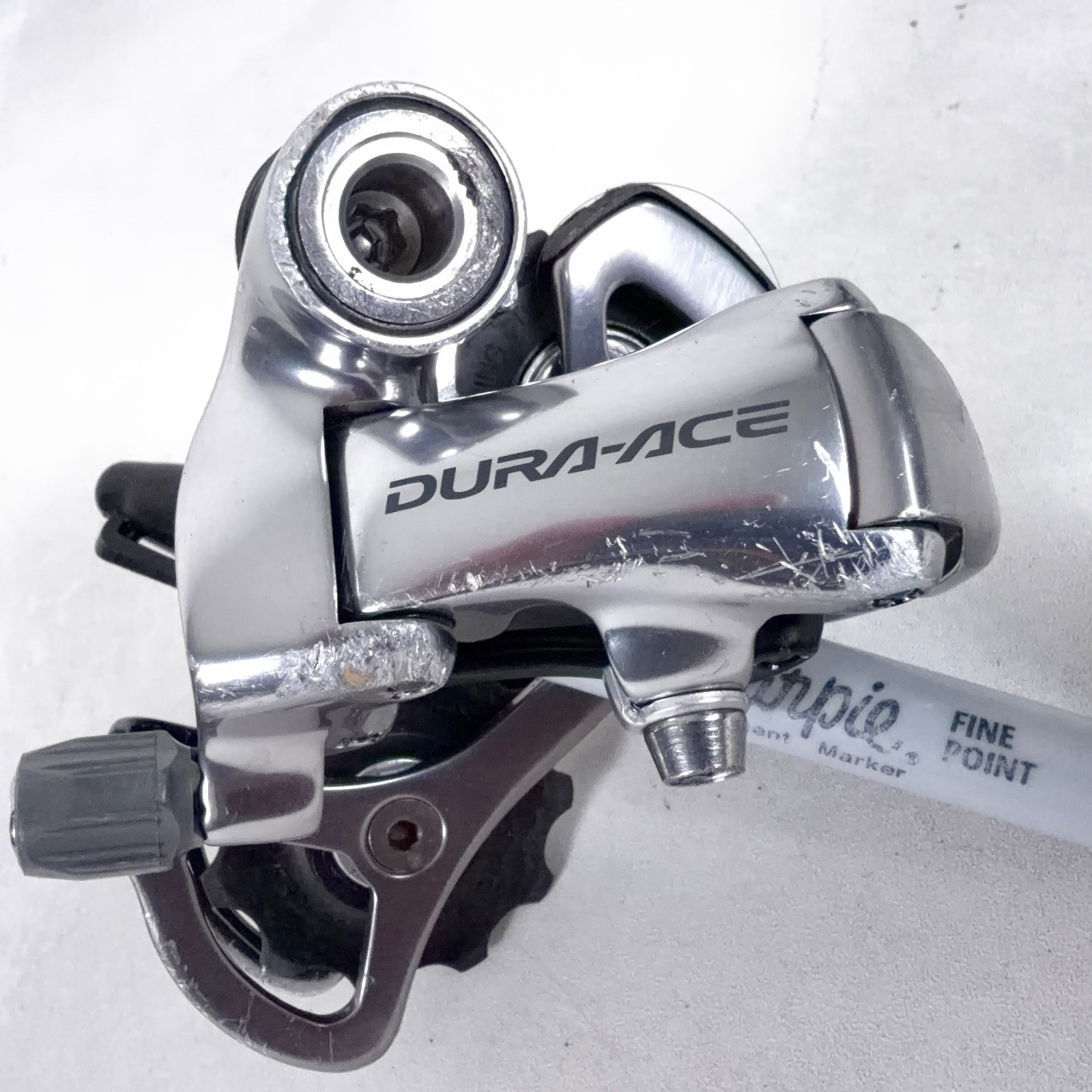 Shimano Dura Ace 7800 RD-7800 Rear Derailleur 10 Speed Short Cage in Silver