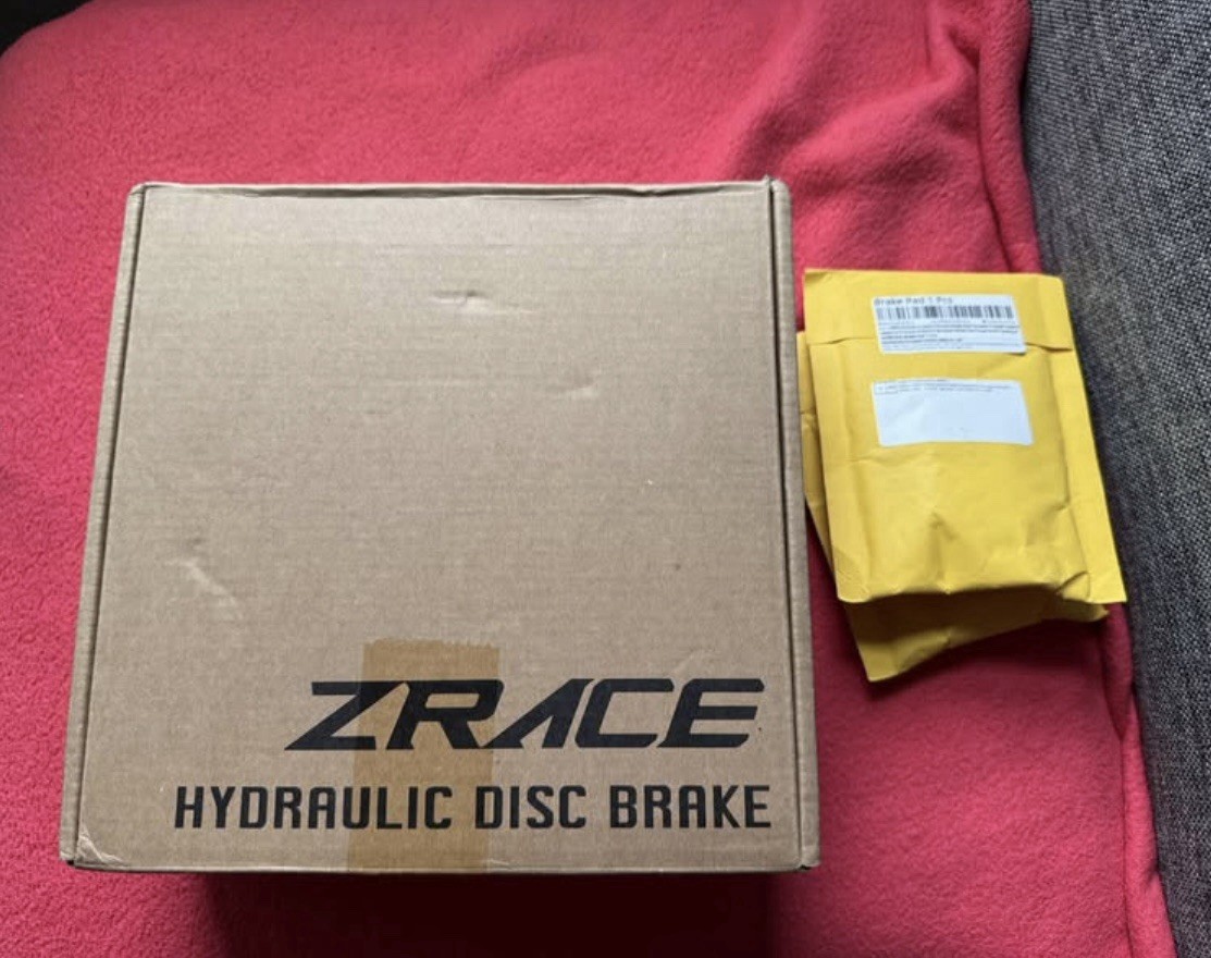 Zrace Ultralight 4 Piston MTB Brakeset Hydraulic Brakes MTB Trail E-Bike 478g