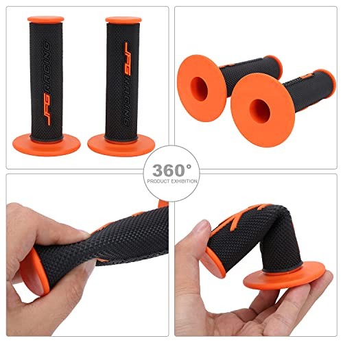Dirt Bike Grips 7/8” Motorcycle Grips ATV Handlebar Grips Universal for orange
