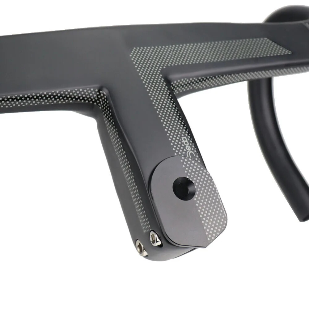 Road Bicycle Handlebars Integrated Carbon Fiber Handlebars 28.6mm with Spacers