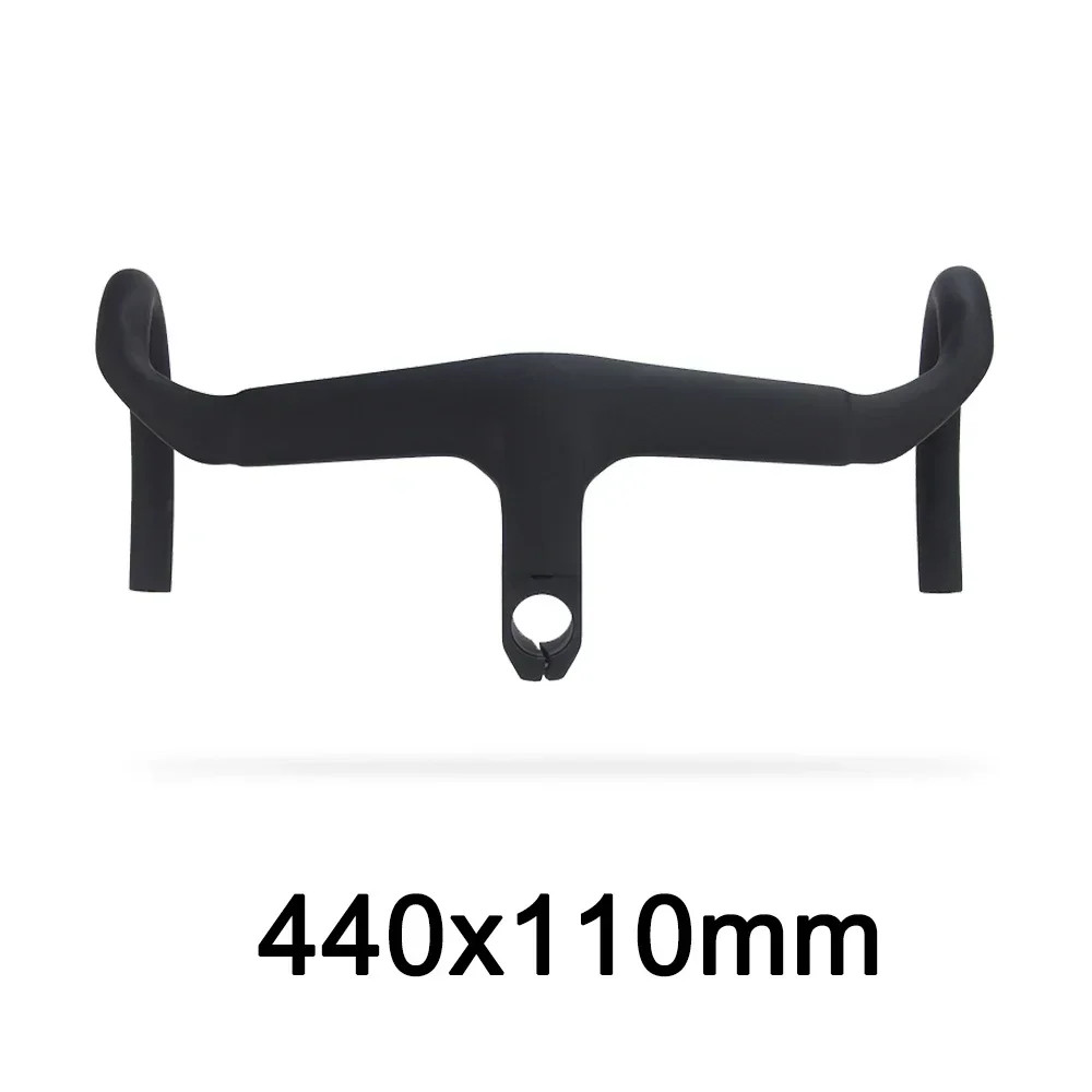 80-110mm Width Road Bicycle Carbon Handlebar Matte Internal Cable Di2 Drop Bar