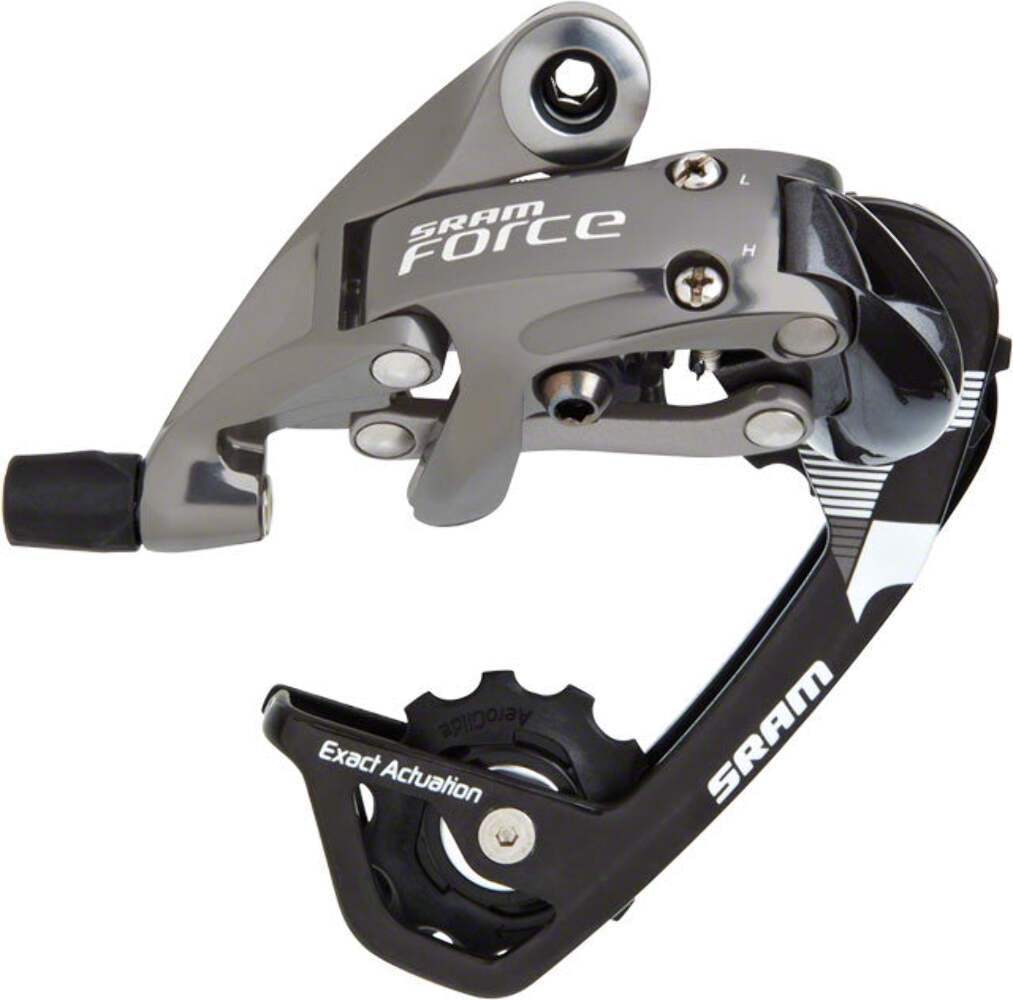 SRAM Force WiFli Rear Derailleur – 10 Speed, Medium Cage, Black/Silver