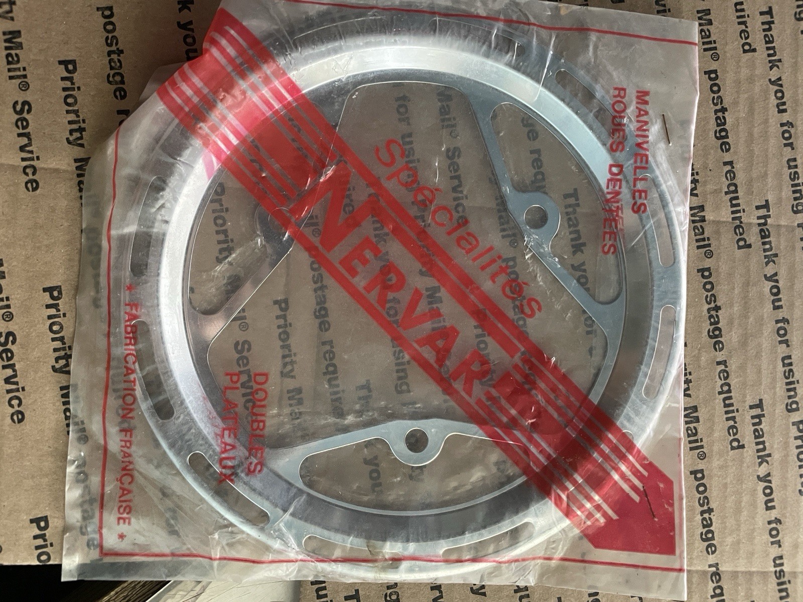 NOS Chrome Nervar Chain Ring Protector Guard Road Bike Tour-France steel