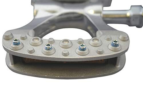 Mikasima (MKS) Pedal GAMMA Silver left and right set Aluminum 450g ‎112116 NEW