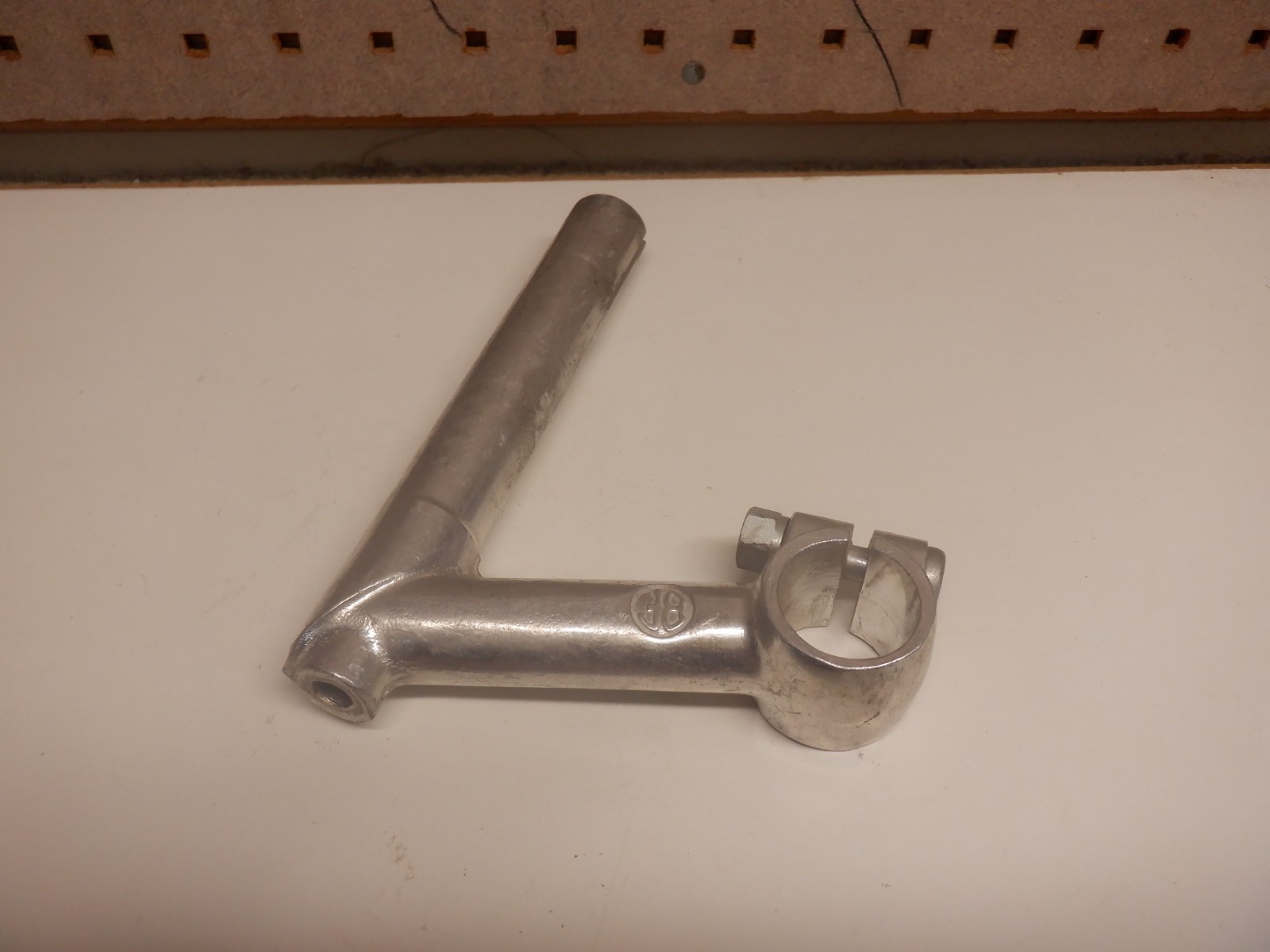 Vintage BF Belleri Francoi Stem -9 cm -22.0 -25.0 clamp -Silver -NOS «Take off»