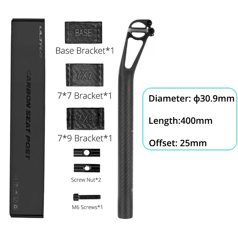 Offset 5/25MM Carbon MTB Seatpost 25.4/27.2/30.9/31.6MM Road Bicycle Seat Tube