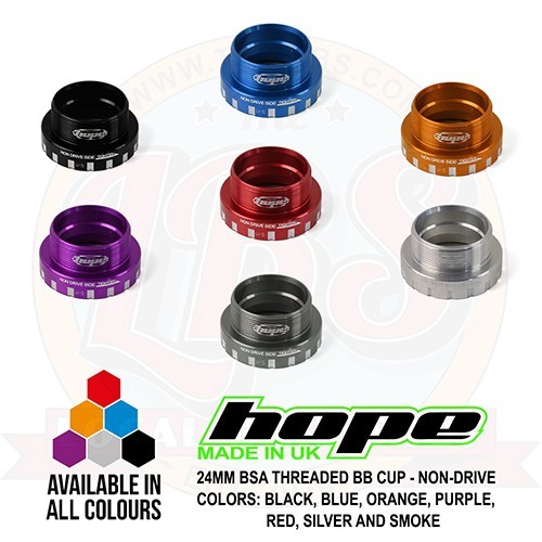 Hope BSA 24mm Threaded Bottom Bracket Cup – All Colors – New