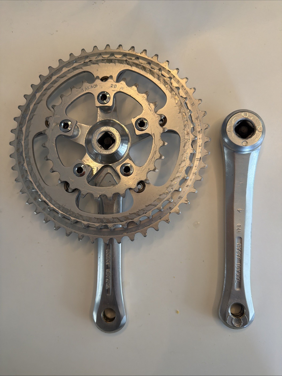 Takagi ART Triple Crankset Square Taper 48/42/28 MADE IN JAPAN 170 mm