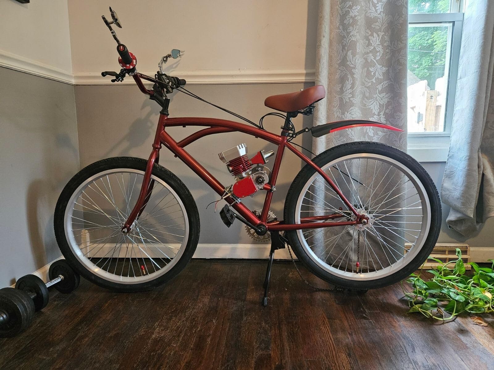 26″ Fat Tire Heavy Duty Bicycle Wheels 12G & Triple Tree Bike Fork & Freewheel