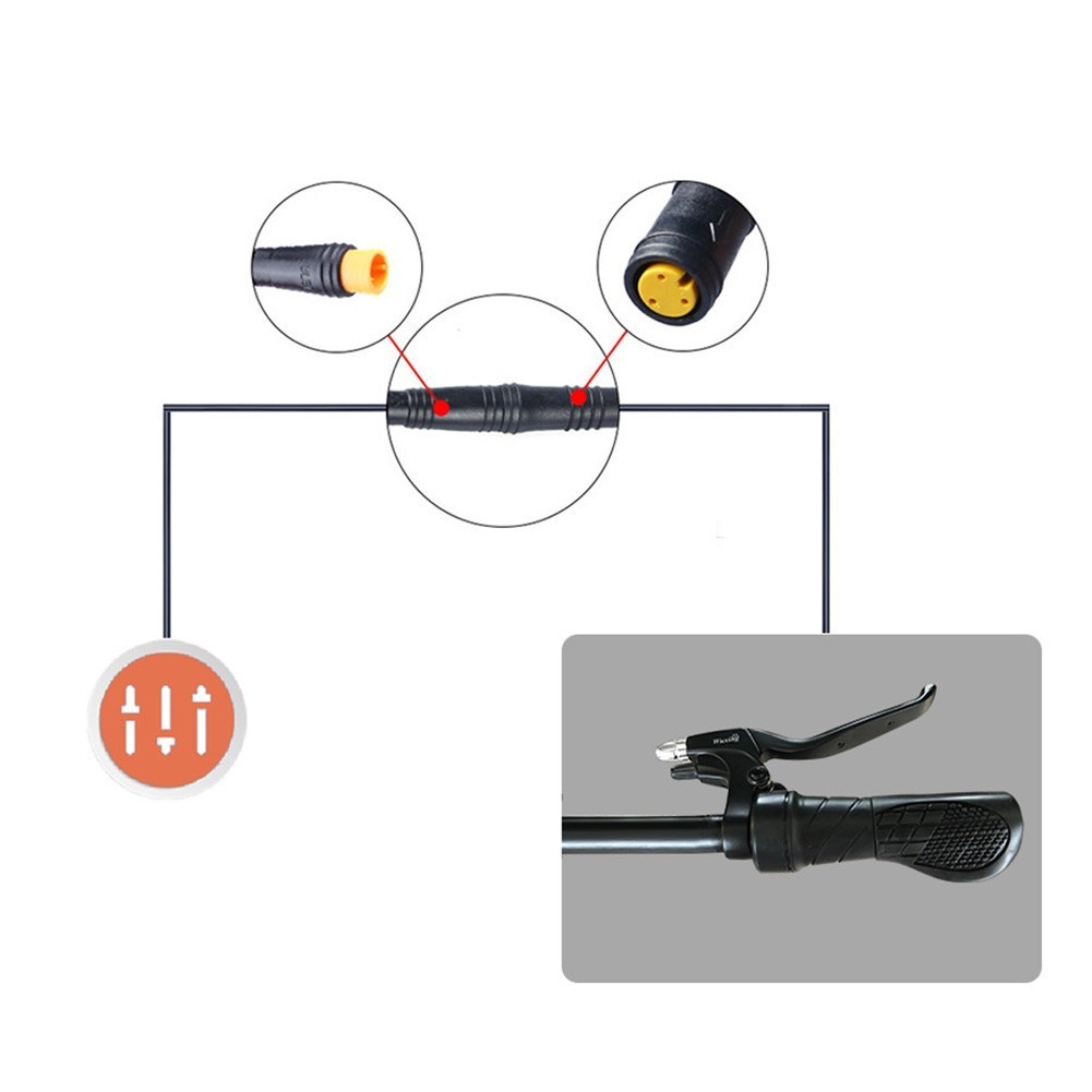 Electric-Bike，Ebike Right Half-Twist Throttle For Bafang BBS01/02/BBSHD MidMotor