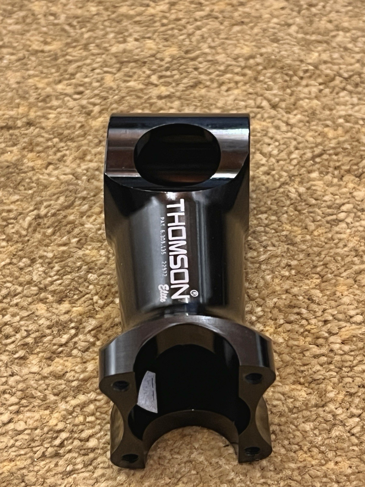 Black Thomson Elite Aluminum 90mm x 25.4mm x 5* x 1-1/8in Treadless Stem SM-E111
