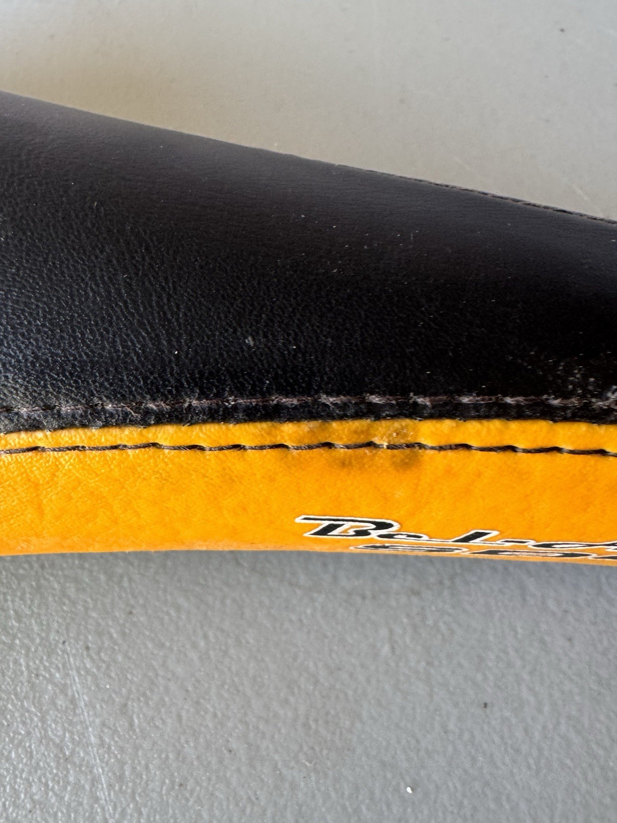 Vintage SDG USA Bel-Air Bike Seat Saddle BMX Mountain Bike Yellow Black