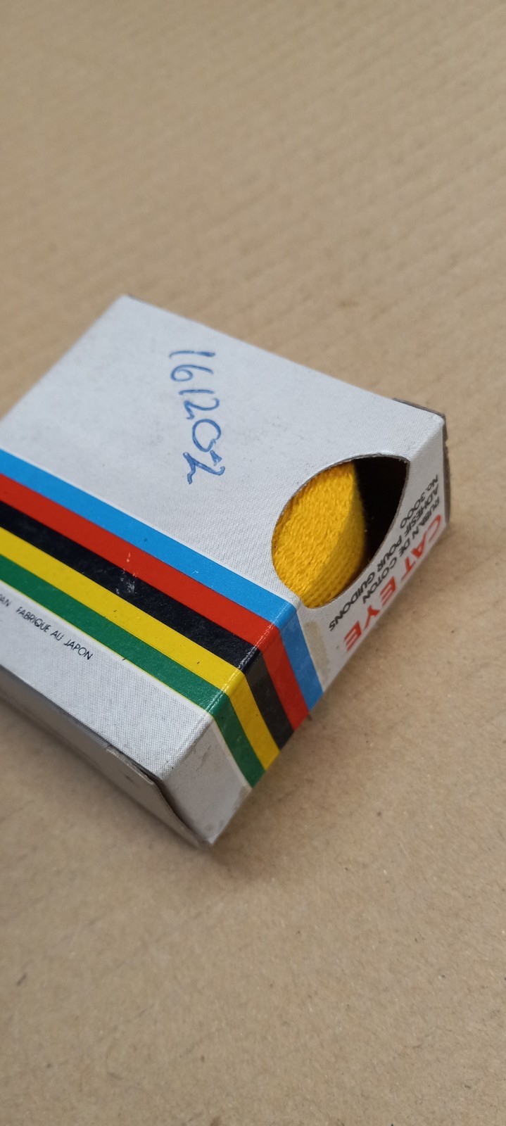 Vintage Cateye Adhesive Cotton Handlebar Tape NOS Yellow