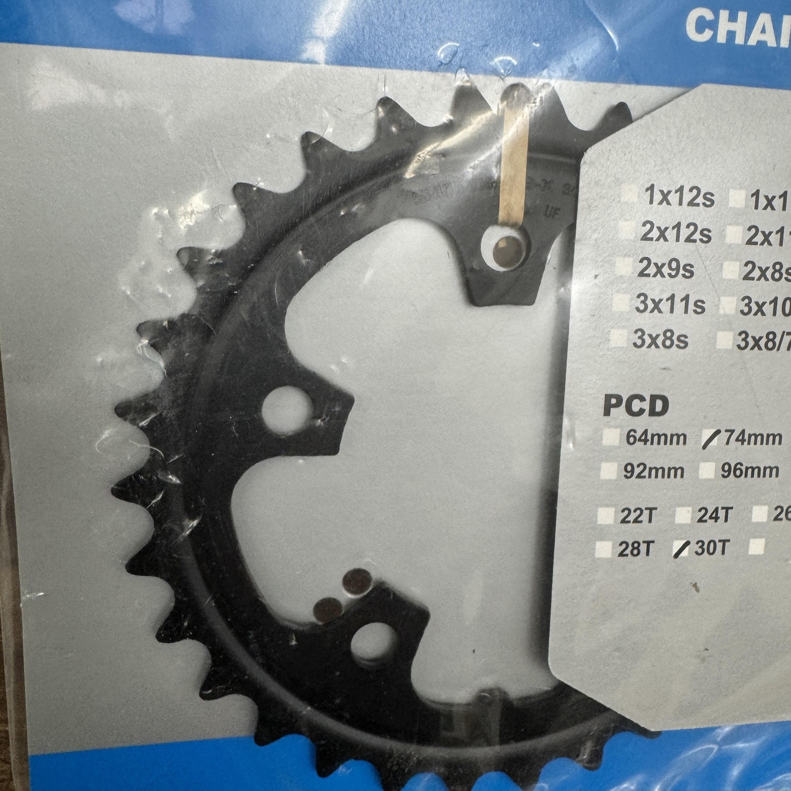 Shimano Sora FC-3503 Chainring 30T 74mm BCD 5-Bolt Black Road Bike 30 Tooth