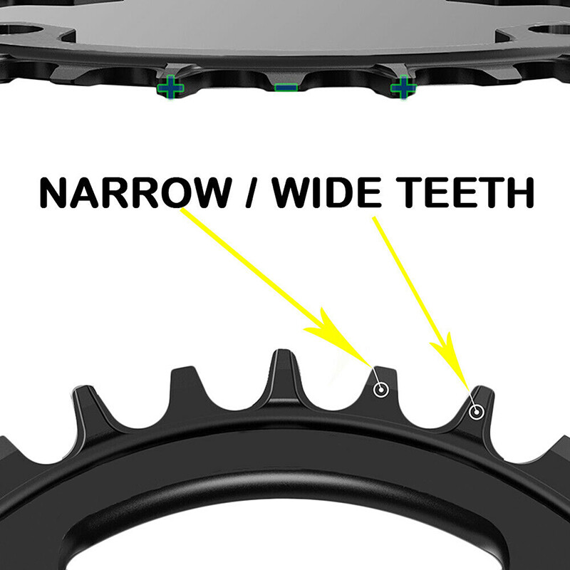 110 BCD 110BCD Road MTB Bike Narrow Wide Round Chainring 36T 42T 44T Chainwheel