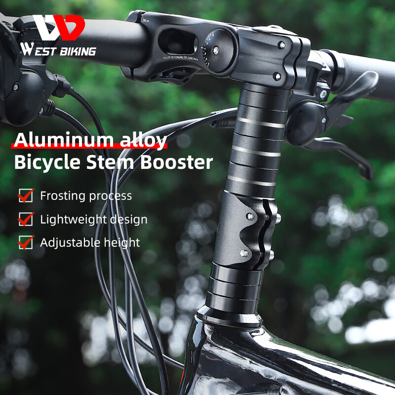 WEST BIKING Bike Fork Stem Extender Bicycle Handlebar Riser Extension Adapter