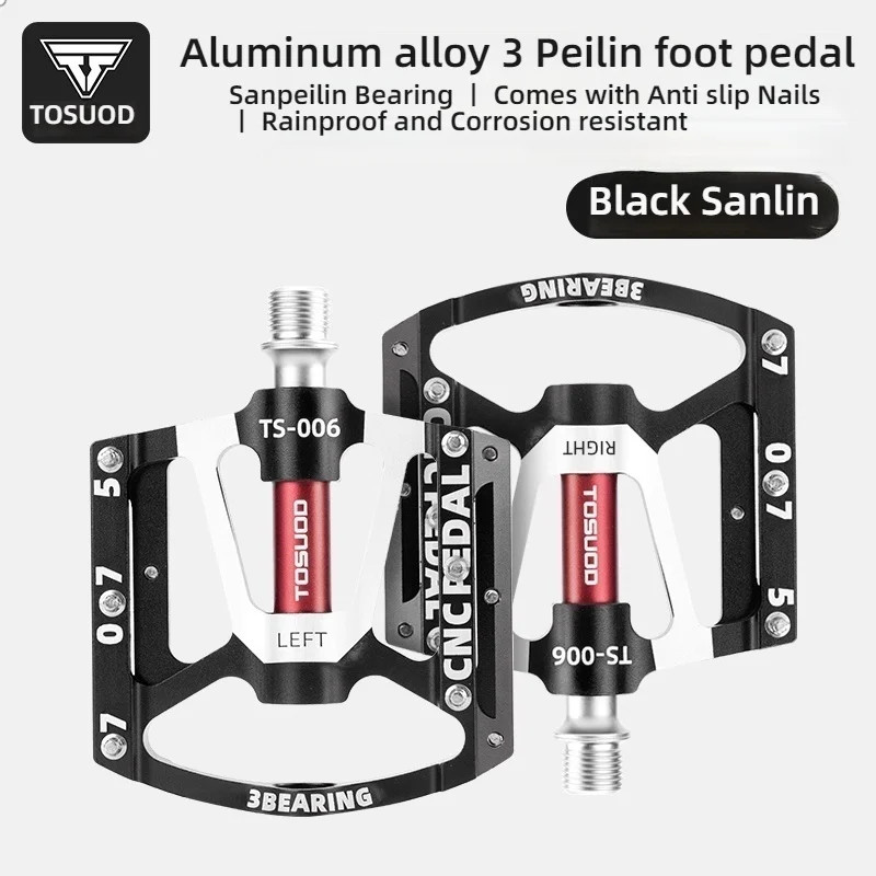CNC Aluminum Alloy Anti-Slip Bicycle Pedals for MTB & Road Bikes