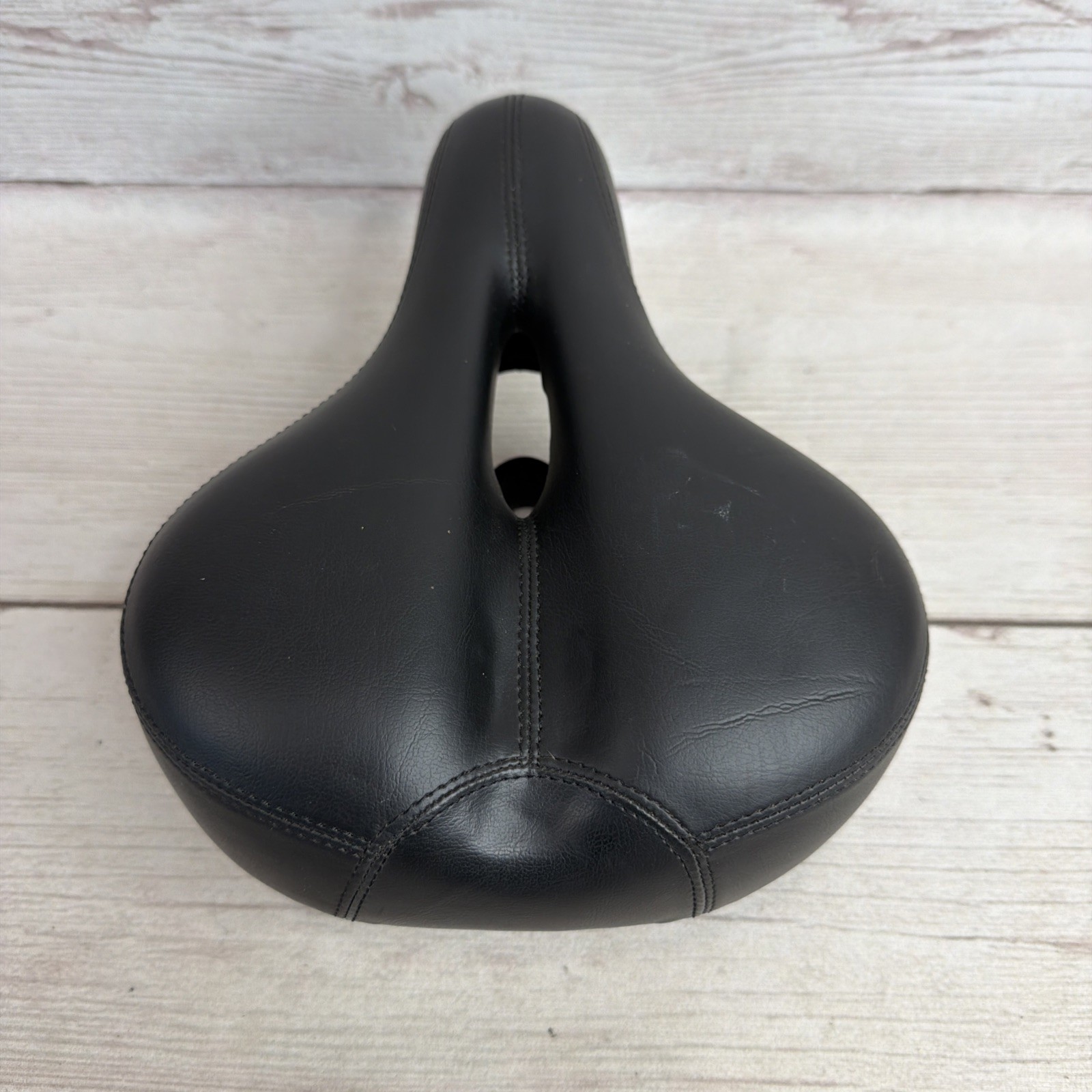 Comfort Wide Big Bum Soft E-bike Bicycle Saddle Seat Cushion Black VGC Free Ship
