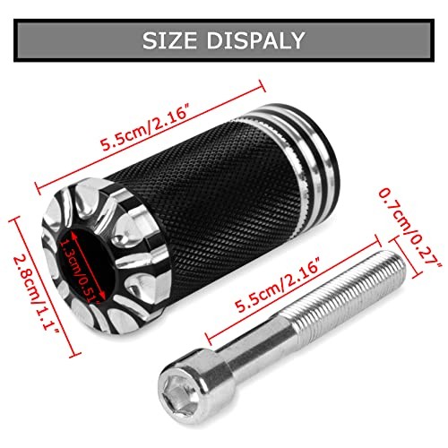 Motorcycle Shifter Peg Shift Lever CNC Billet Foot Pegs for Sportster Black