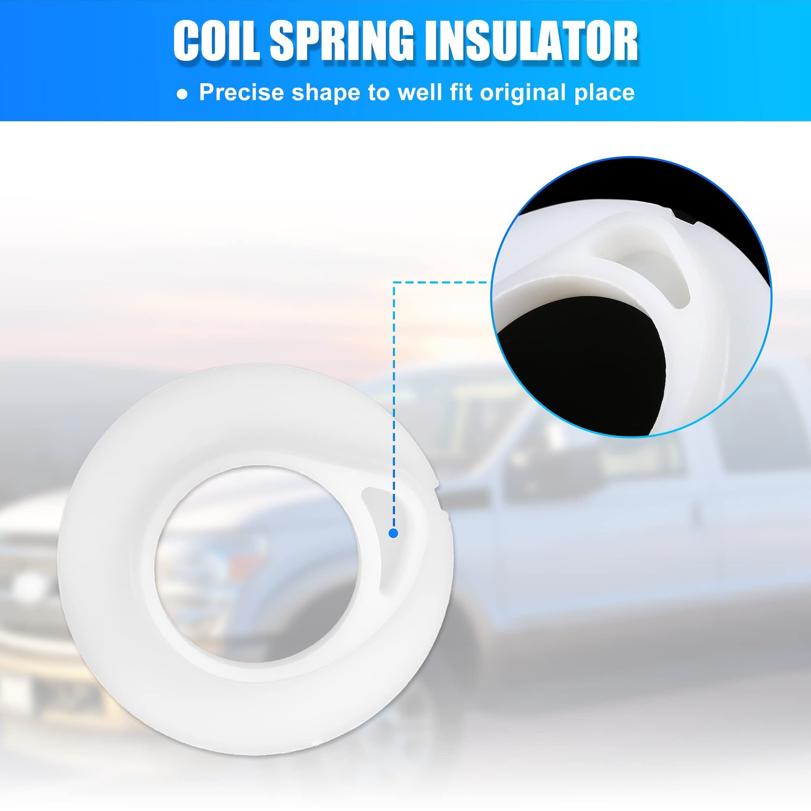 2 Pcs Front Lower Suspension Coil Spring Insulator E8TZ-5414-B for Ford F150 …