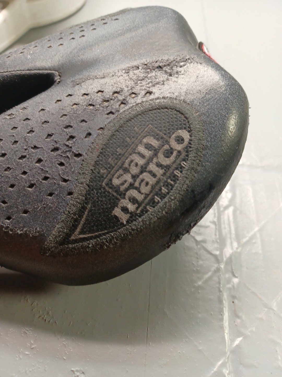 Vintage Selle San Marco Era Bicycle Saddle Seat Italy Aymano Carbon Fiber Used