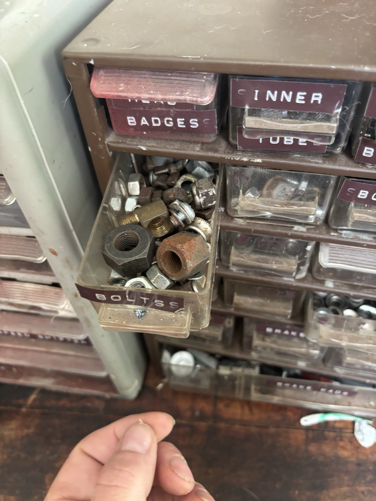 Vintage Bike Tinkerers Nut And Bolt Lot-Some Schwinn-Organizers Not Included