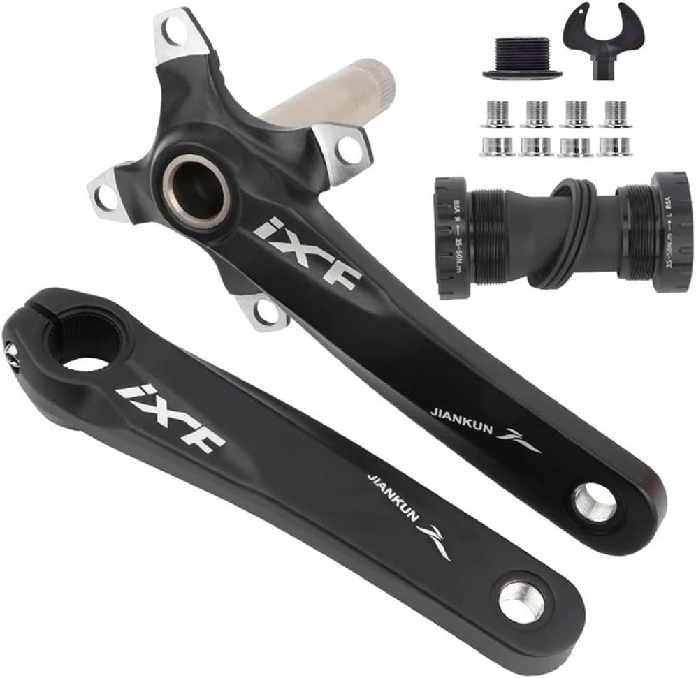 Lightweight Aluminum Crankset 170mm/175mm with Bottom Bracket Kit – MTB/Road