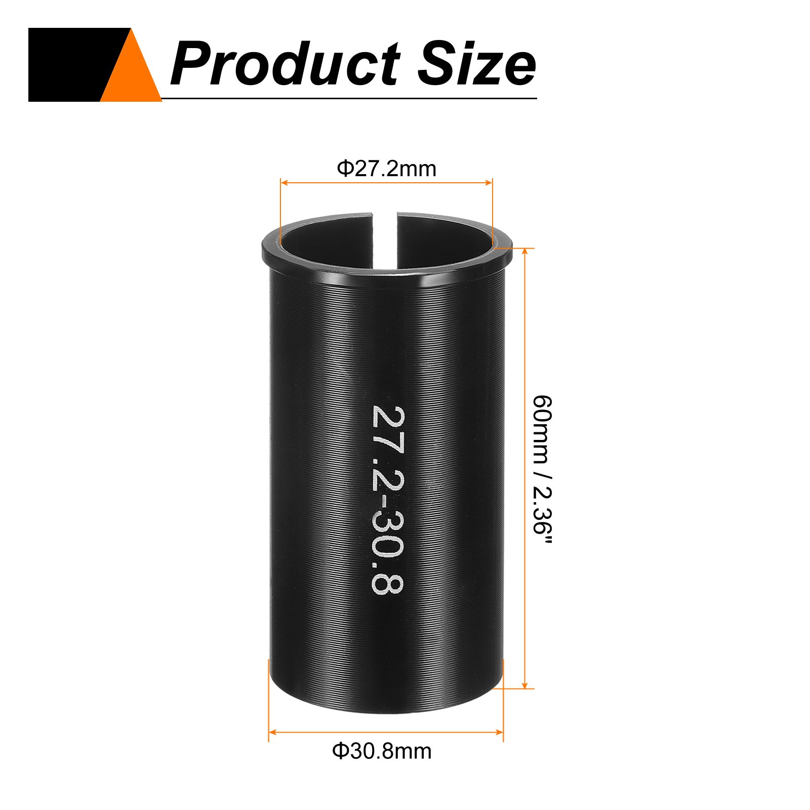1Pcs Alloy Bike Seat Post Shim 27.2mm to 30.8mm Aluminum Bicycle Reducer Tube
