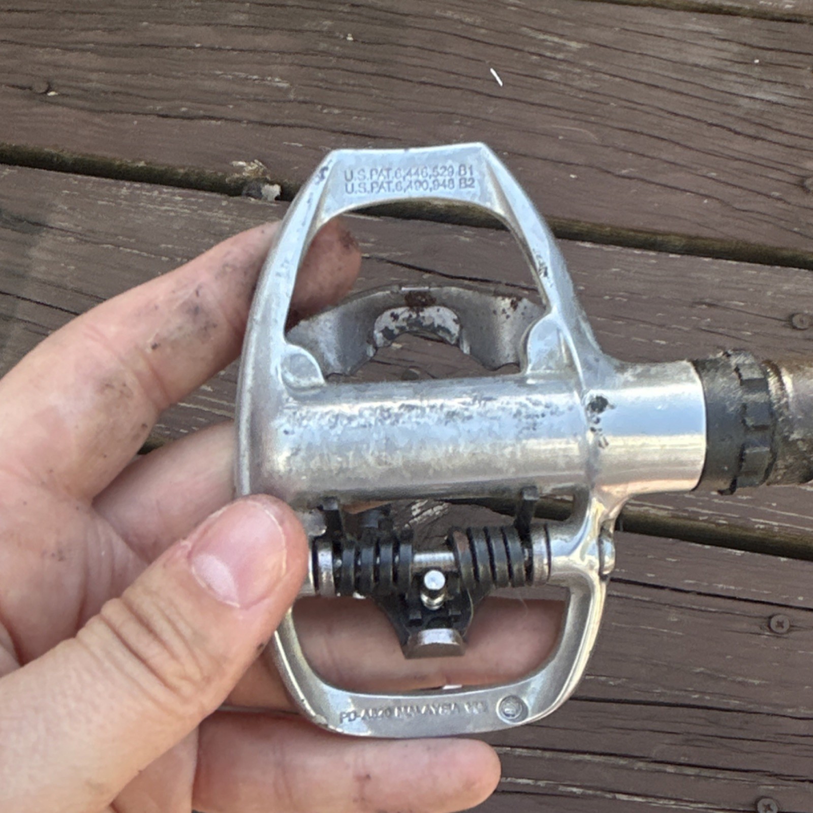 Shimano PD-A520 Clipless Road Pedals Aluminum 9/16in Silver