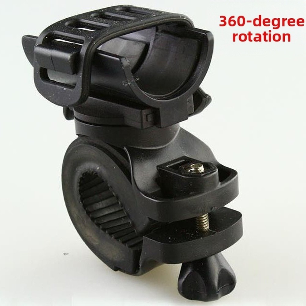 For Mountain Bike Flashlight Mount Holder Plastic Silicone Clamp 10x5x5cm