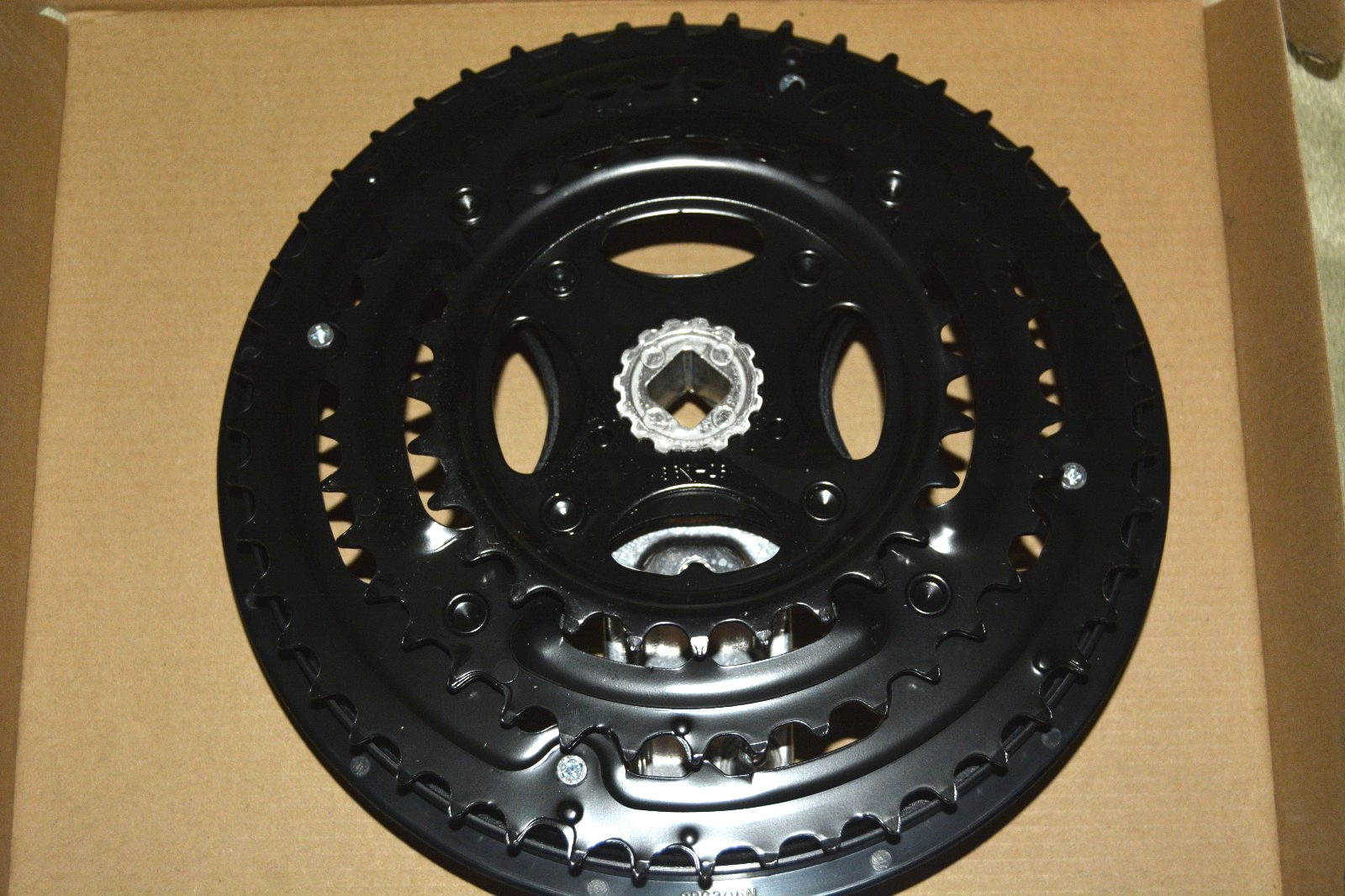 NOS SR Suntour SRST XCC Crankset 175×48/38/28 Square Taper -New-P/N 21573