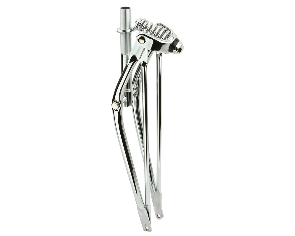 ALTA Steel Plated 1″ Threaded Springer 26″ STRAIGHT Spring Fork 1″ Chrome
