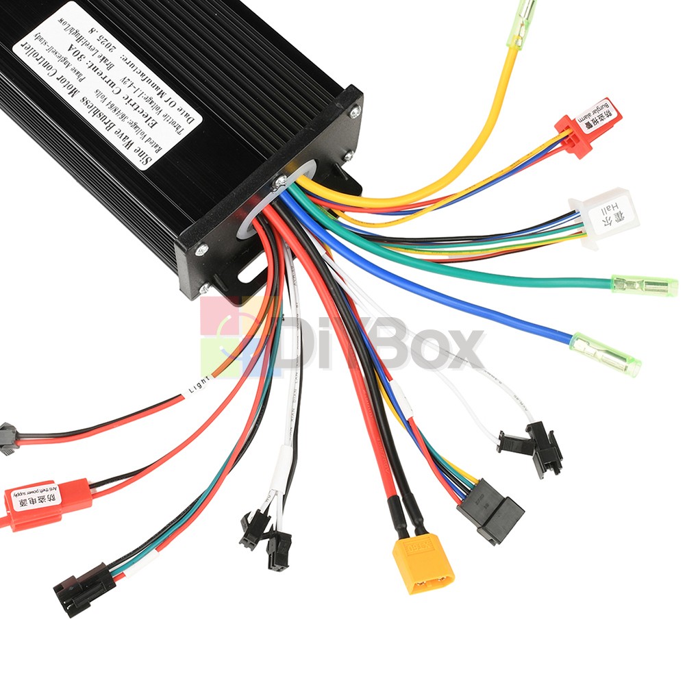 36V 48V 64V 40/30/20A Sine Wave Brushless Motor Controller for Electric Bicycle