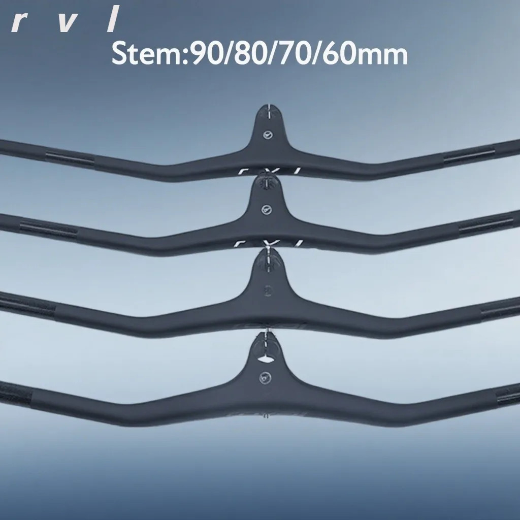 MTB Integrated 740mm Handlebar 28.6mm 1/8 Degrees Carbon Flat Riser Handlebar