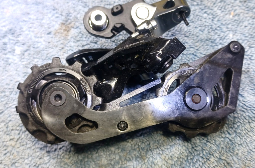VGC, used, Shimano Dura Ace RD-R9100, 11 Speed, Cable Shift Rear Derailleur