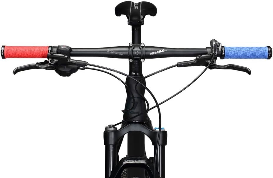 Mountain Bike Grips – Double Lock-On Rubber Handlebar Grips 22mm Size