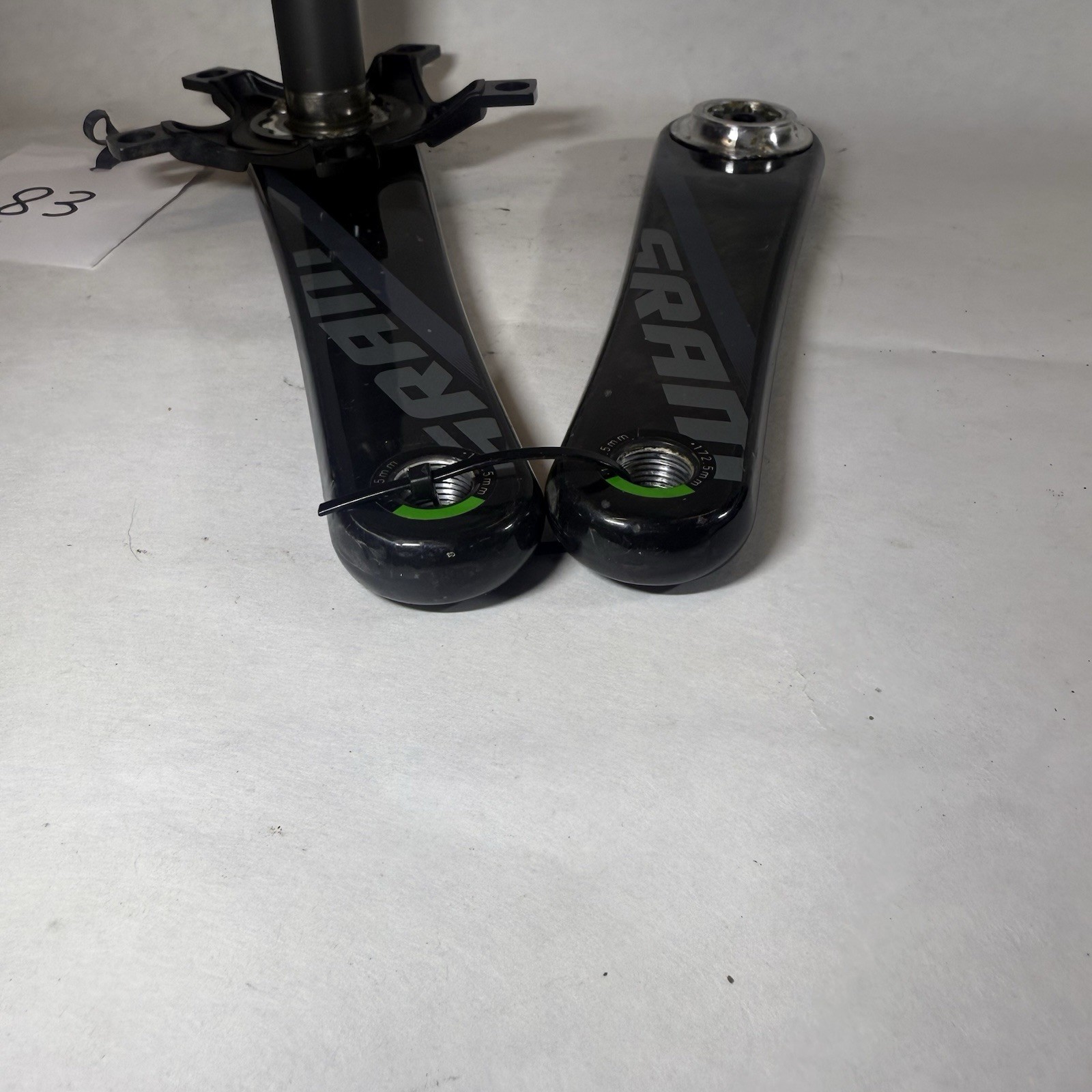 SRAM Force GXP Carbon Crank Arms 172.5mm Road Single Speed Black/Gray