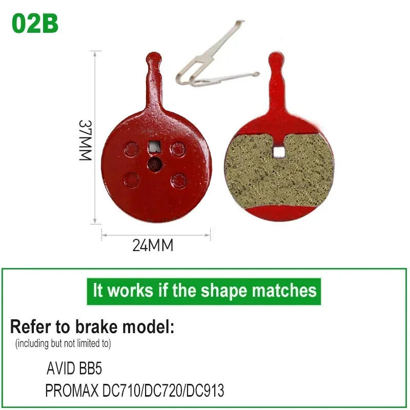 Resin Disc Brake Pads SRAM Avid BB5 Promax MTB Bike Pads 4-20 Pairs