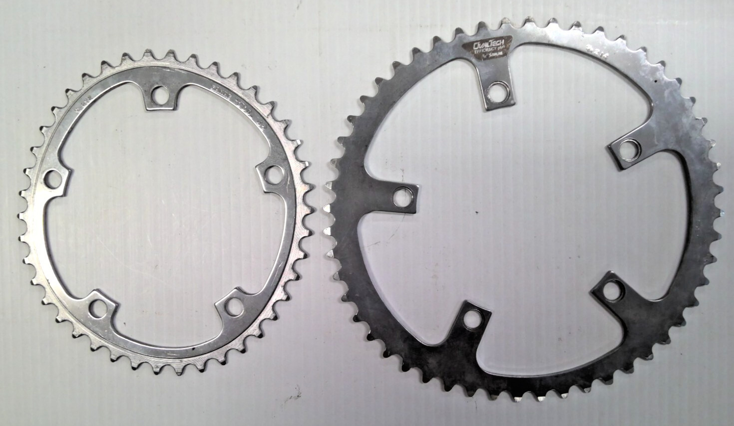 NEW SR SAKAE SR-214 52T and SR-272 «250» 42T Chainring Set 130MM BCD 5-ARM NOS
