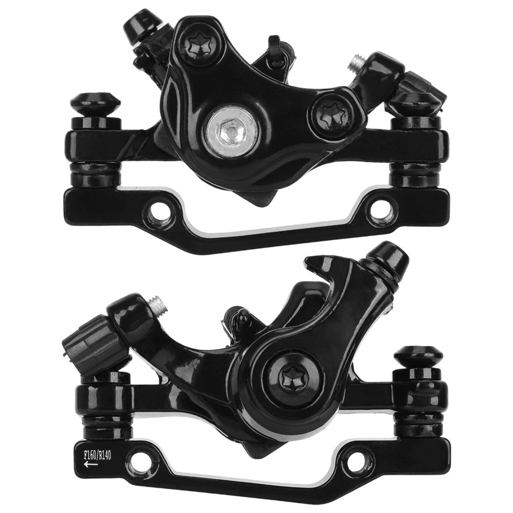 Front 160mm Disc Brake Caliper Aluminum Alloy Cable Compatible with pull for Bik