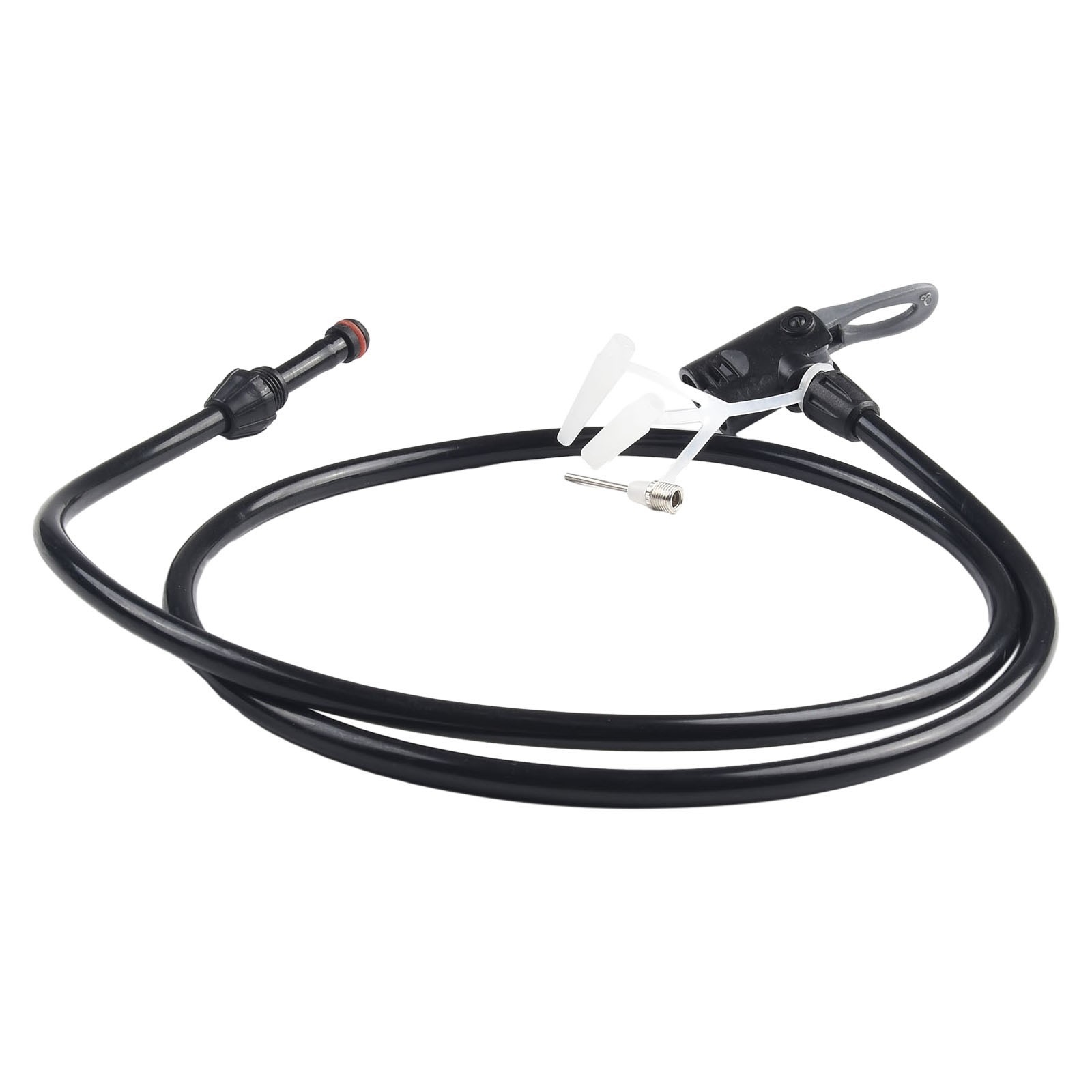 Convenient 125cm Bicycle Pump Tube Hose Extension for Multiple Nozzles