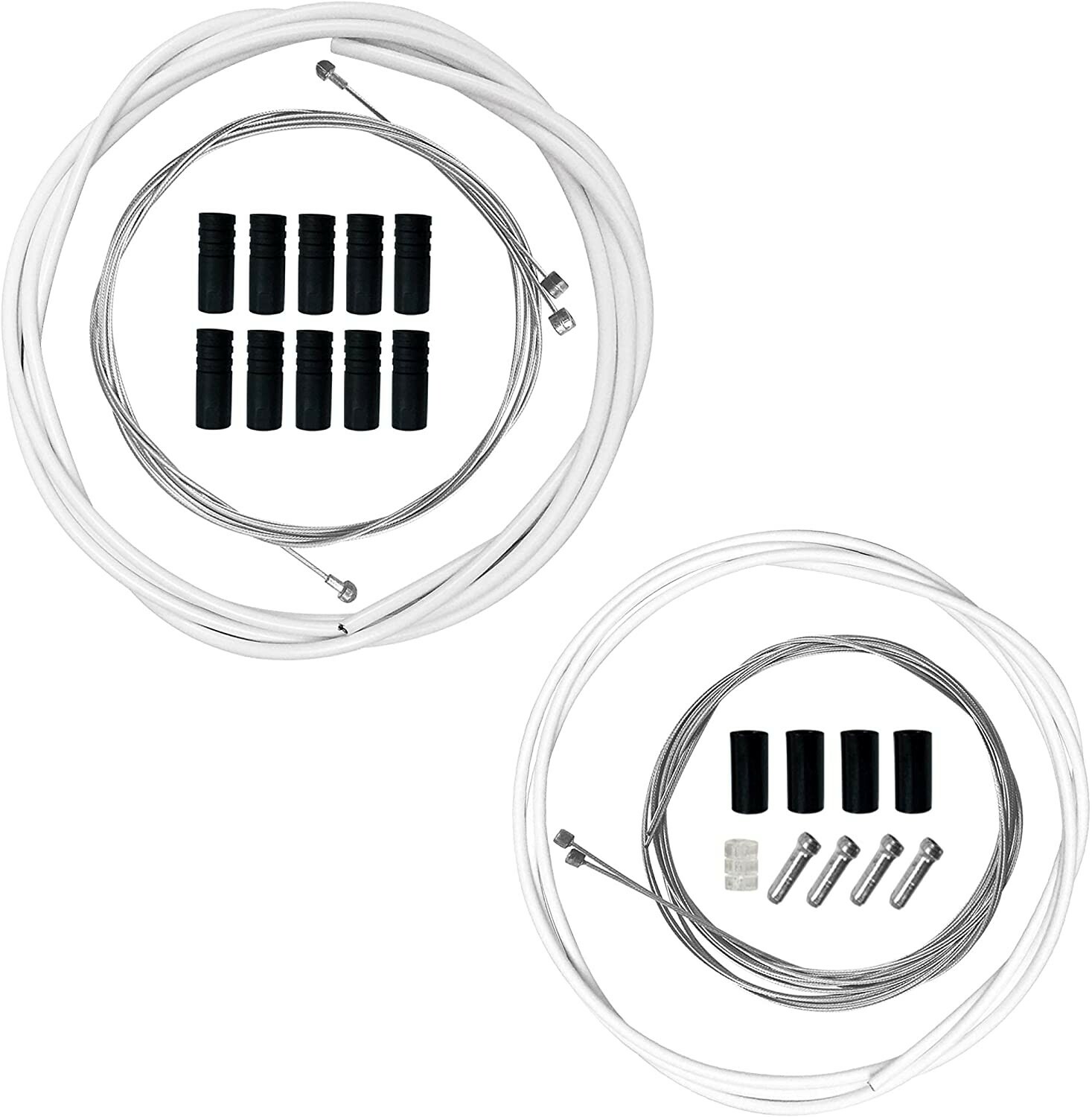 RealiNice 2-in-1 DIY Gear Shift and Brake Cable Housing Kit Set Galvanized Cable