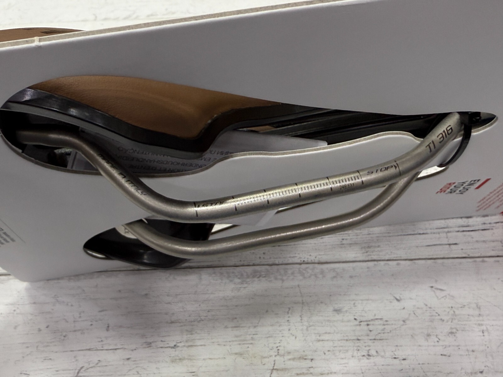 Selle Italia Flite Boost Gravel L3 TI316 Superflow Saddle (Brown )