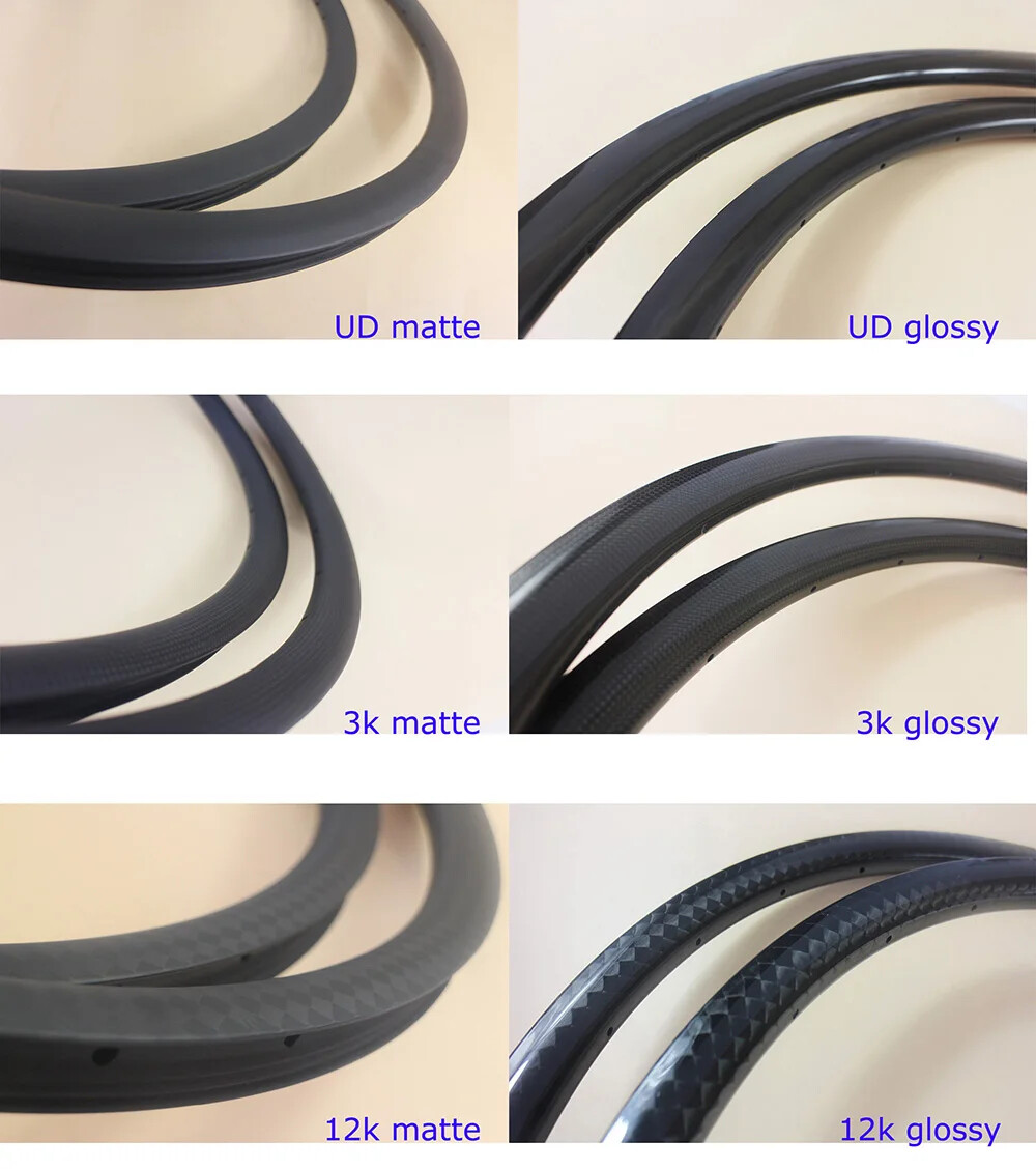 29er Gravel XC Mountain Bike Asymmetric Carbon Rims 28*28mm Tubeless Rings 2pcs