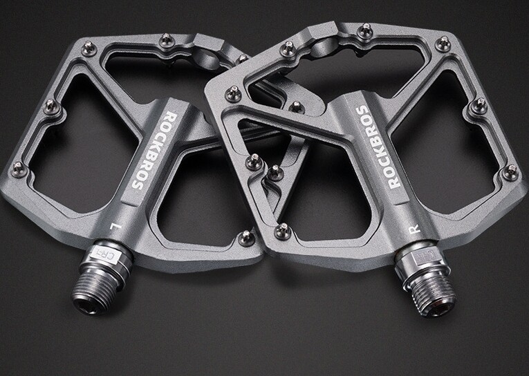 ROCKBROS MTB 9/16″ DU Sealed Bearing Flat Aluminum Pedals Bike Bicycle Pedals