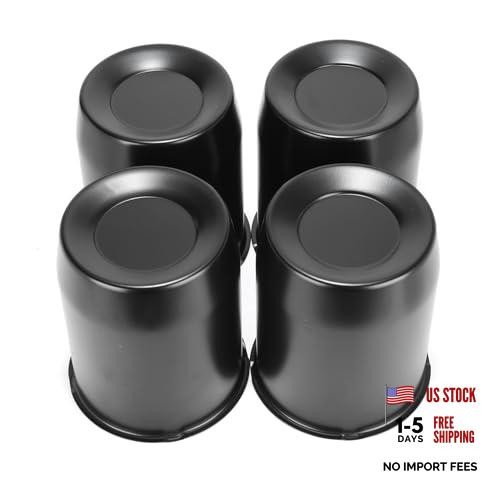 4PCS 5.15″ 130mm Push Through Center 5.15″ Center Hole, 6.42″ Height Black