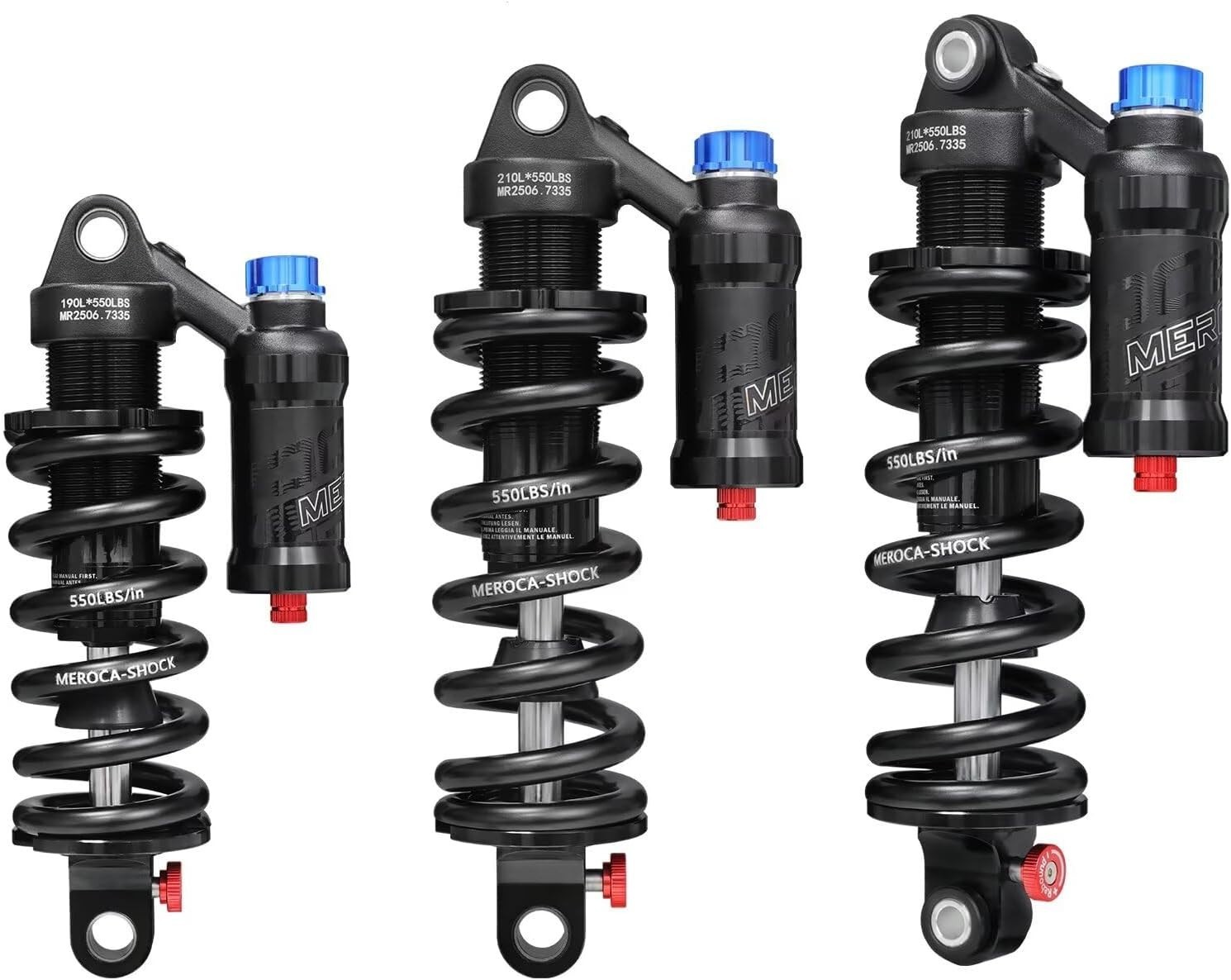 Adjustable Air Spring Coil Over Shock Absorber 190-265mm 550LBS