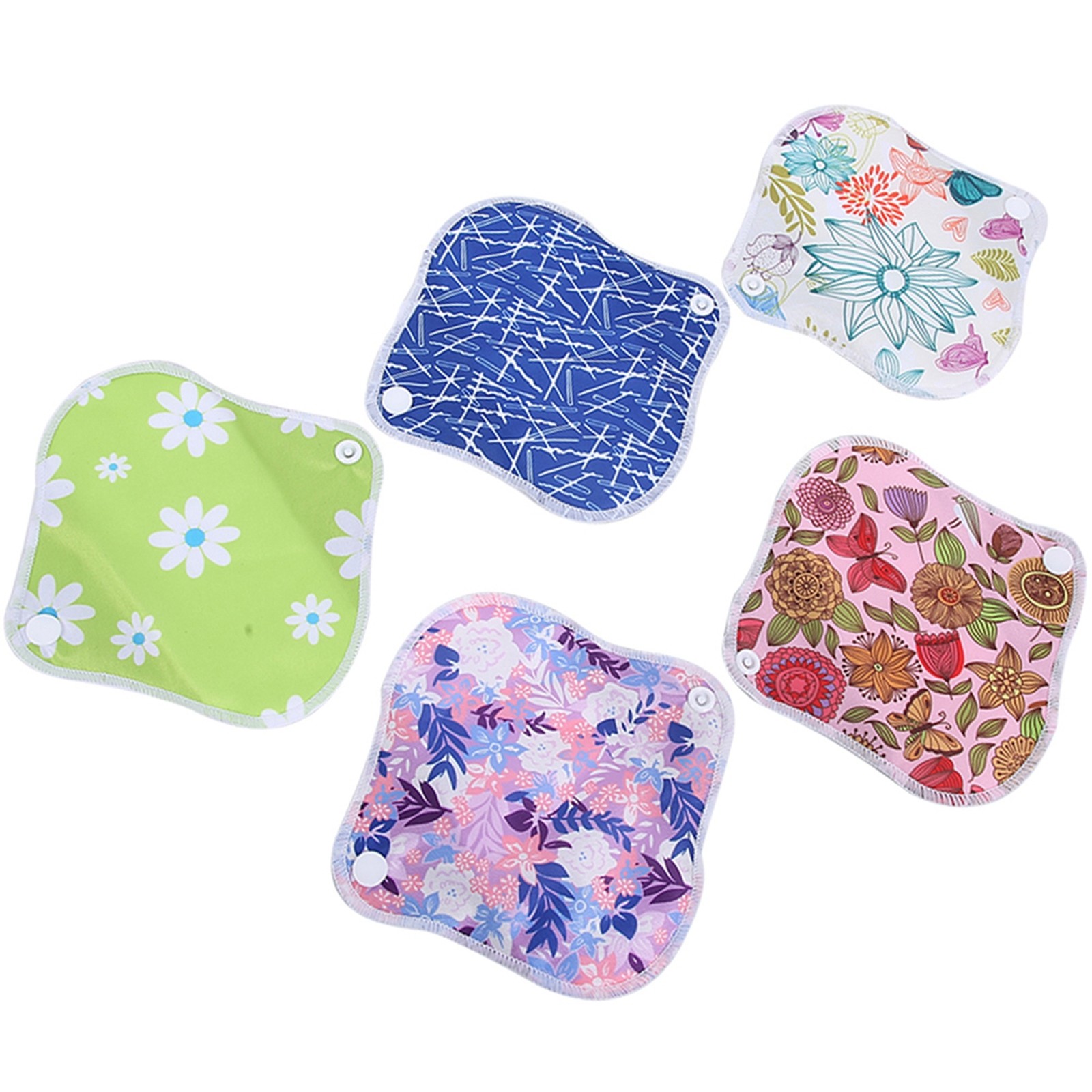 Menstrual Pad Reusable Waterproof Bamboo Charcoal Fiber Cloth Washable Women BEA